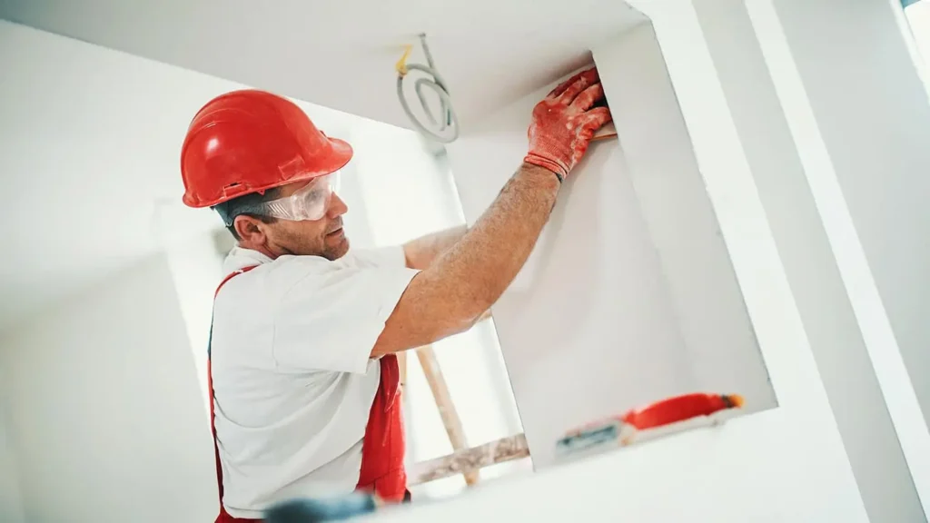 worker-sanding-drywall