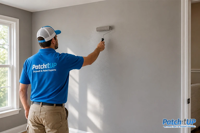 How PatchitUP Handles Paint Matching Cost After Drywall Repair in Charlotte