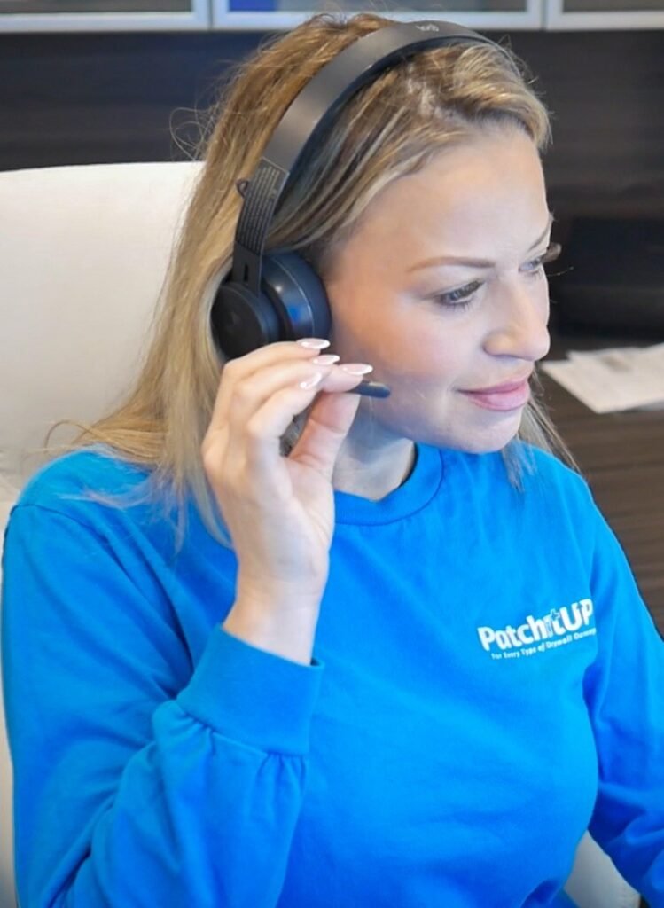 PatchitUP CSR talking on call PatchitUP CSR talking on call